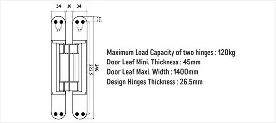 Concealed Door Hinges