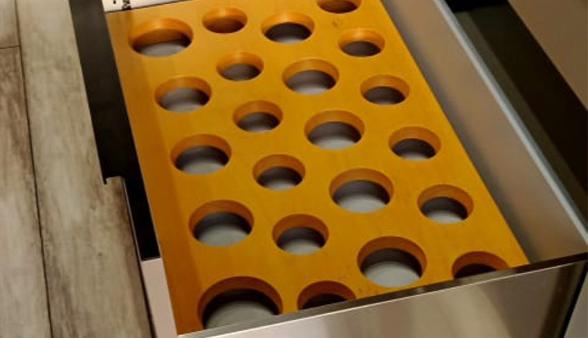 Drawer Organizer Wooden Spice Holder