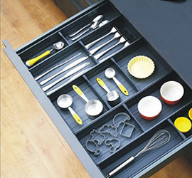 Drawer Organizer Aluminium Loose Cutlery