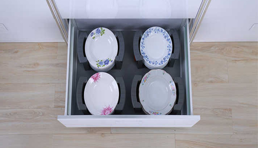 Drawer Organizer Plate Holder Adjustable