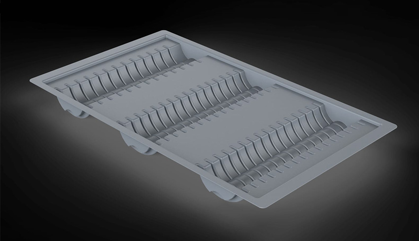 Drawer Organizer PVC Plate Holder 3 Layer