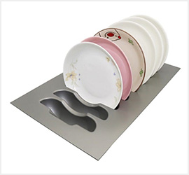 Drawer Organizer PVC Bowl Holder Single Line