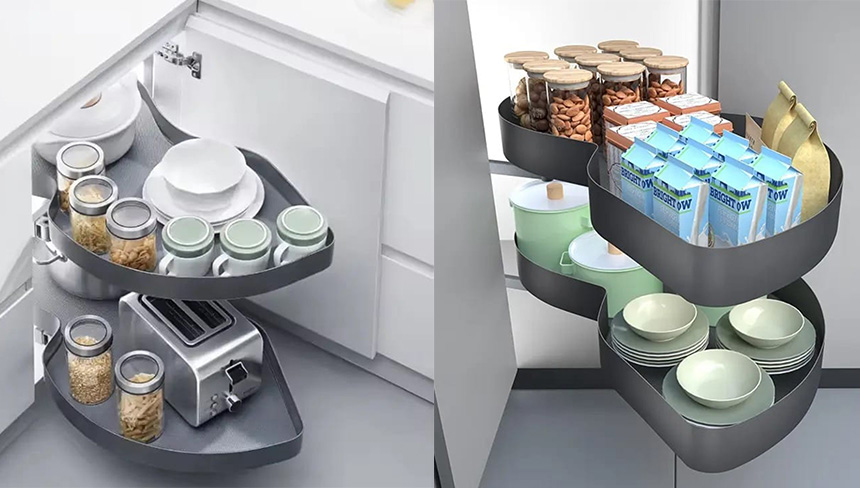 Swing Snake Corner Aluminium Shearer Dark Gray