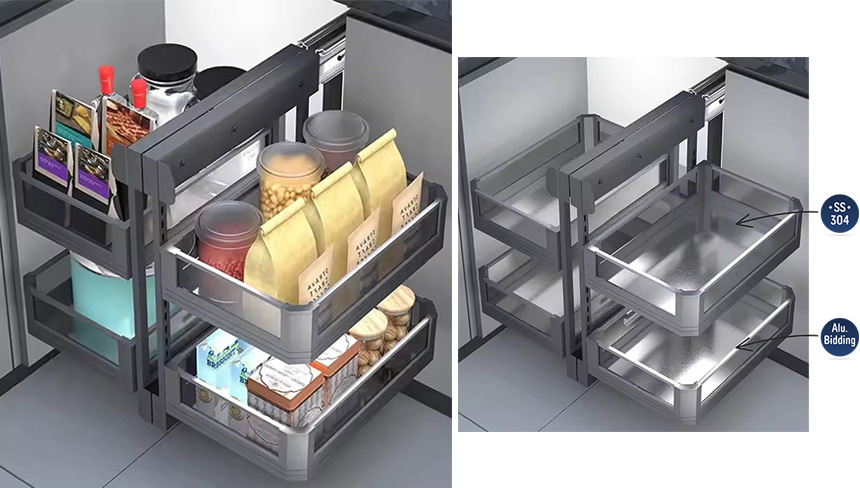 Universal Magic Corner Glass Decomica