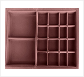 Jewellery Box PVC Velvet Only Tray