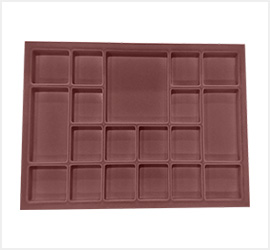 Jewellery Box PVC Velvet Only Tray