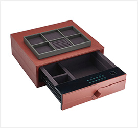 Leather Digital Safe Box