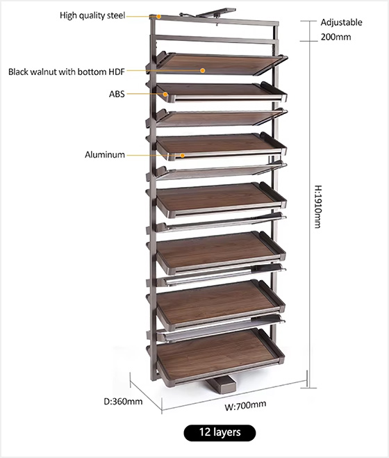 Shoe Rack Revolving 360 Degree