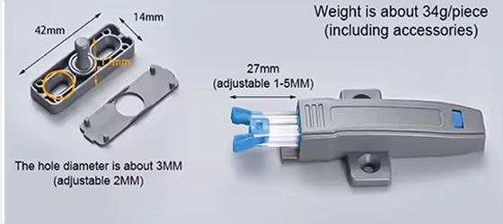 PVC Push Open System Adjustable