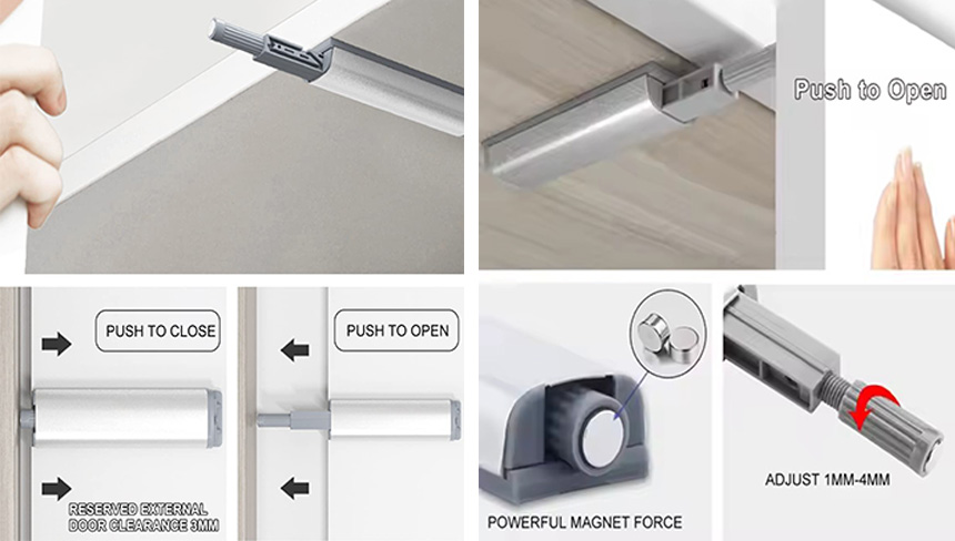 Metal Push Open System